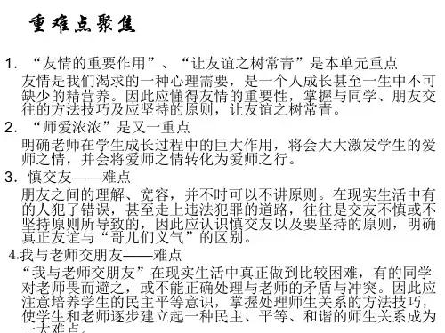 七年级政治上册第三单元复习(PPT)4-3