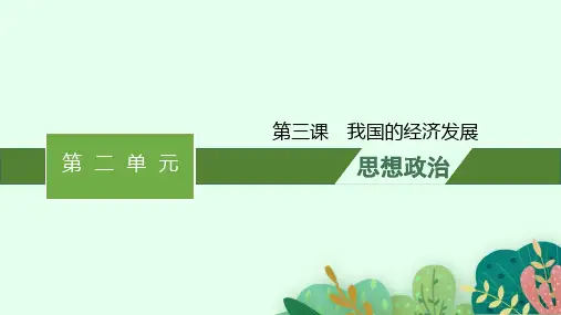 高考思想政治一轮总复习 配套课件 必修2经济与社会 第3课我国的经济发展
