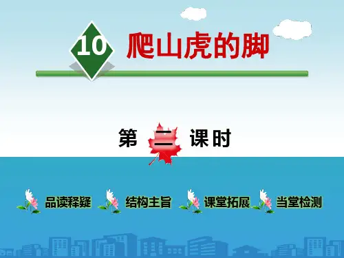 《爬山虎的脚》第二课时PPT【品质课件PPT】