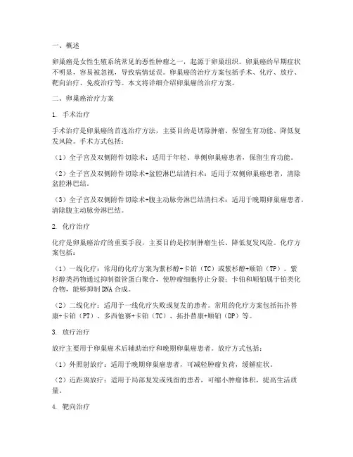 卵巢癌治疗方案