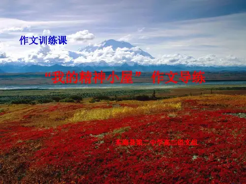 “我的精神小屋”作文导练ppt[优秀课件资料]