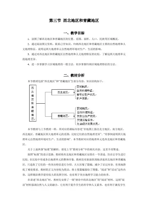 第三节西北地区和青藏地区