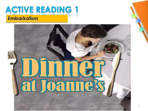 [英语学习]unit 5  Dinner at Joanne‘s