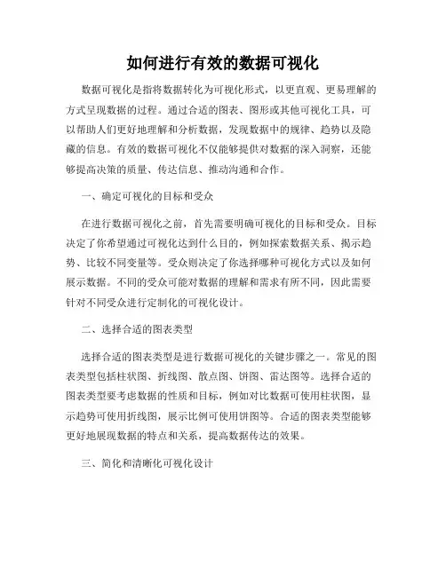 如何进行有效的数据可视化