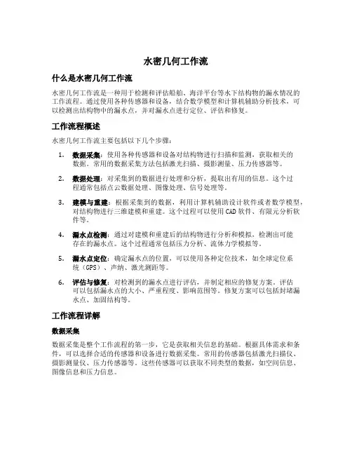 水密几何工作流