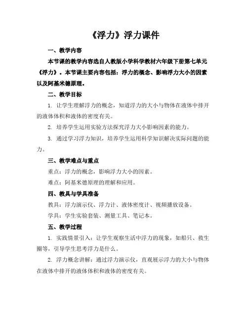 《浮力》浮力课件