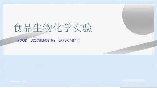 食品生物化学实验 课件  实验十六 卵清蛋白的醋酸纤维薄膜电泳(共10张PPT)