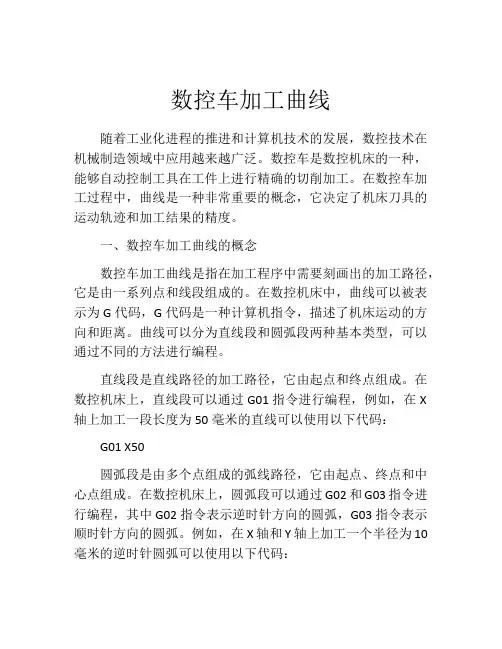 数控车加工曲线