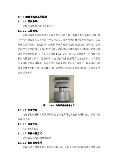绝缘子盐密工作原理标书