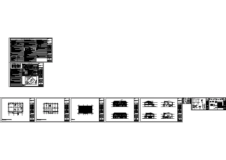 某地区村部建筑图节点CAD布置图