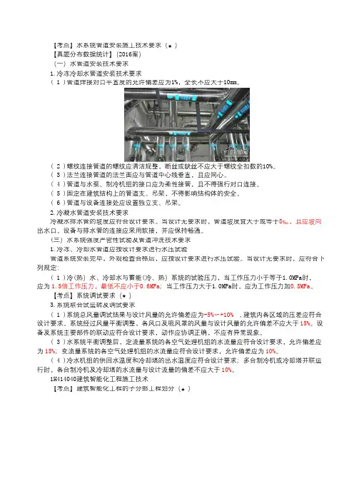 2020一级建造师《机电工程管理与实务》必背知识点总结-管道安装施工技术