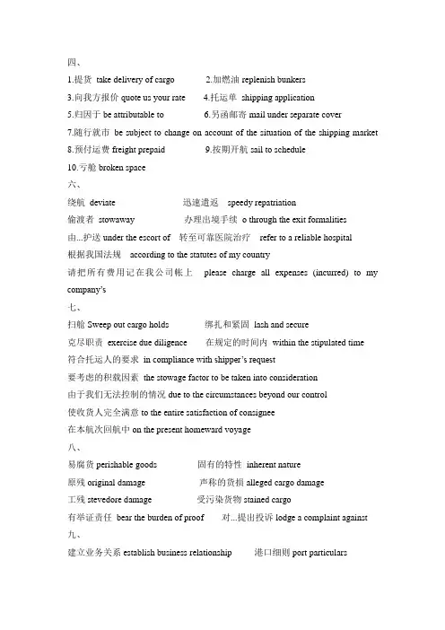商务英语与函电课后习题答案