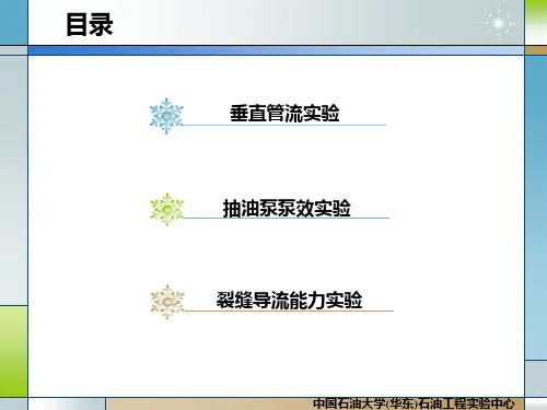 采油工程实验.ppt
