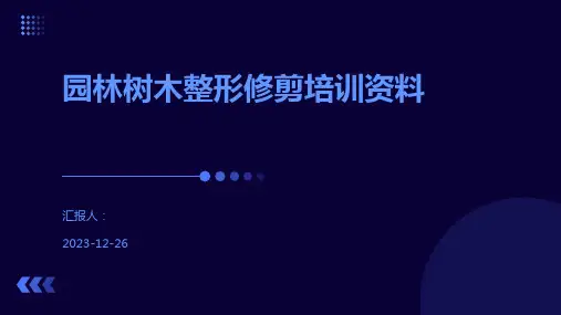 园林树木整形修剪培训资料