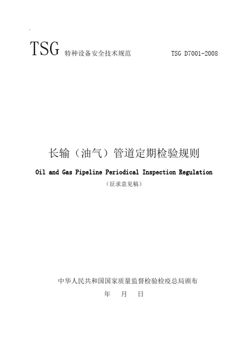 长输(油气)管道定期检验规则