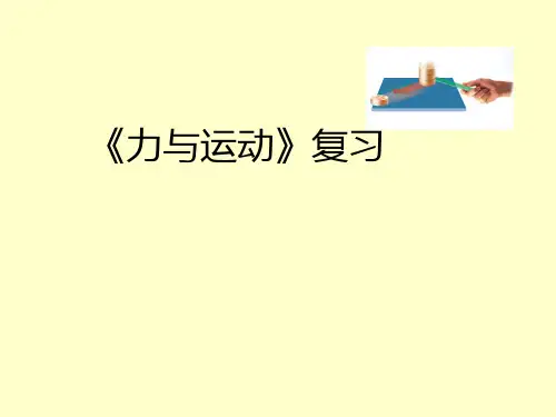 力与运动复习总结