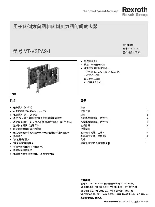 VT-VSPA2 放大板样本