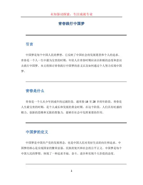 青春践行中国梦 (2)
