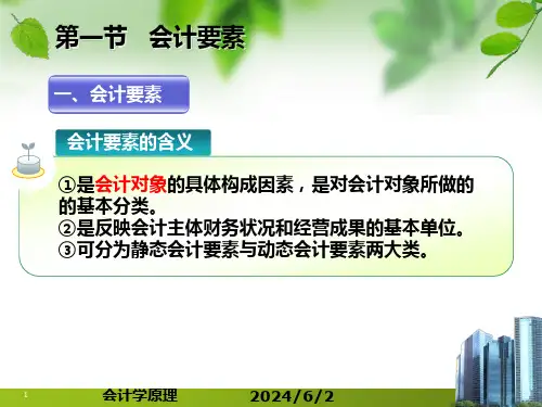 会计学原理第2章会计要素与会计等式