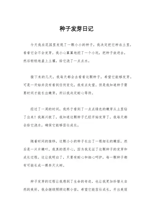 种子发芽日记