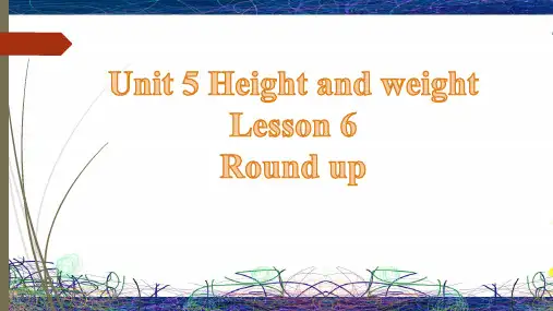 北师大版小学六年级英语上册Lesson6 Round Up 课件1 (1)