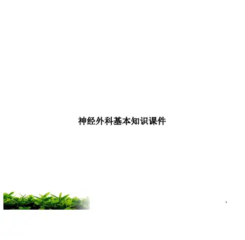 神经外科基本知识ppt课件
