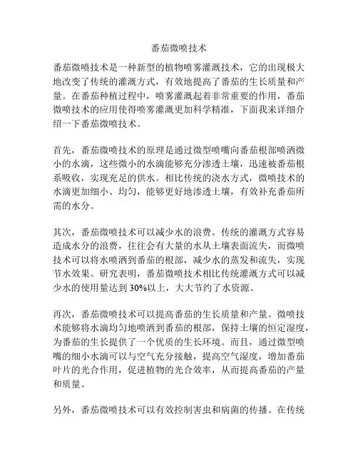 番茄微喷技术