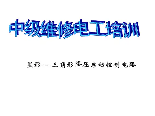 三相电动机星三角形降压启动