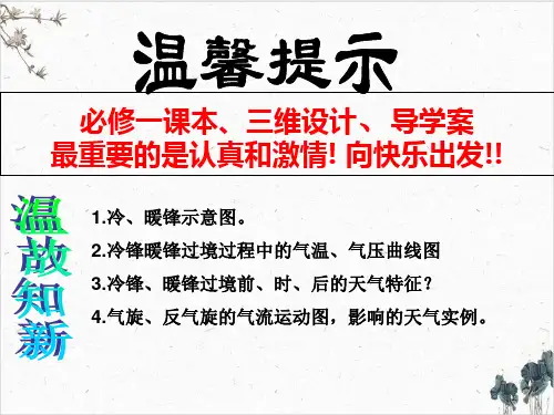 【高考】地理一轮复习常见天气系统新ppt课件