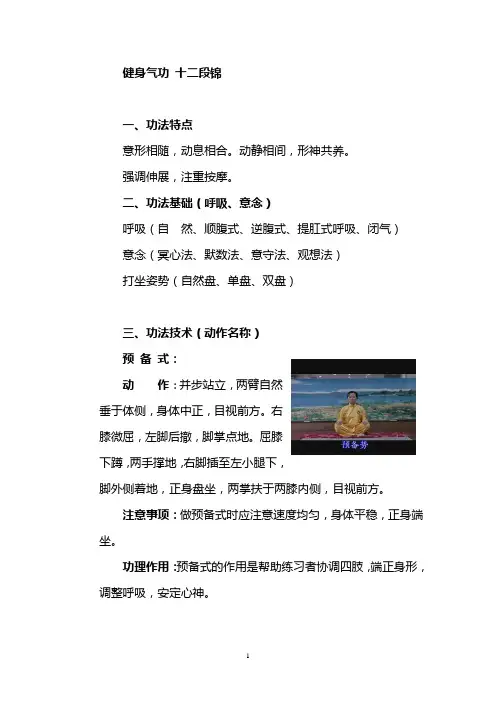 十二段锦功法