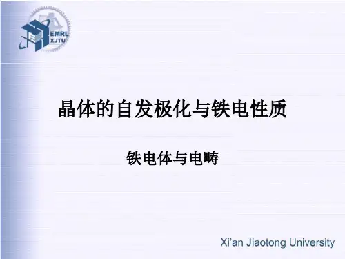电介质物理 徐卓 李盛涛 第二十八讲 铁电体与电畴 