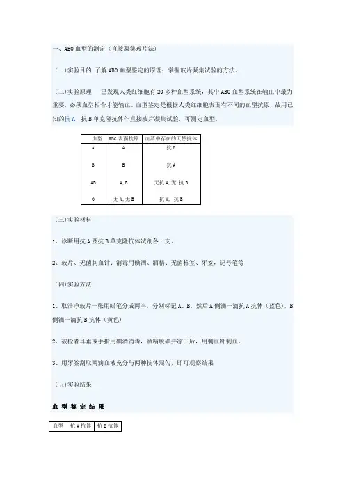 实验素材