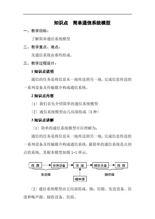 通信工程设计与监理《教案2》