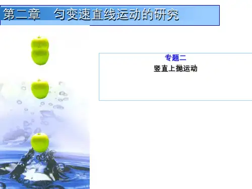 专题2   竖直上抛运动.ppt
