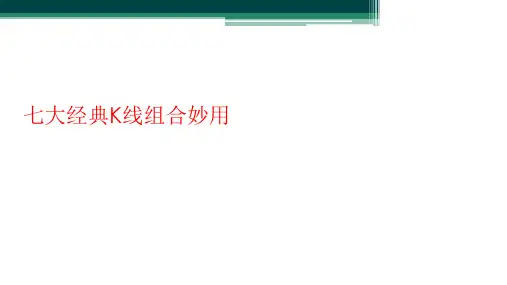 七大经典K线组合妙用