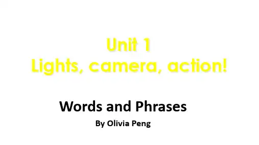 高中英语牛津译林版 必修第二册 B2U1 Words and Phrases 重点词汇  