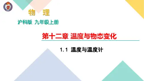 12.1 温度与温度计 (共20张PPT) 公开课一等奖课件PPT