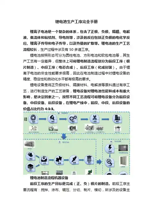 锂电池生产工序完全手册