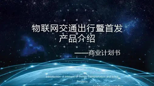 物联网交通出行商业计划书PPT