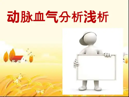 动脉血气分析浅析--ppt课件