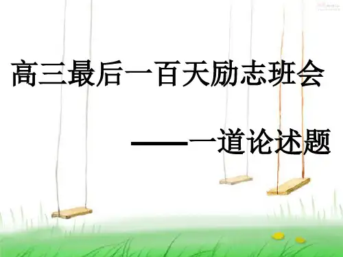 高三励志班会——孙宇晨传奇人生：从三本到北大的飞越讲解