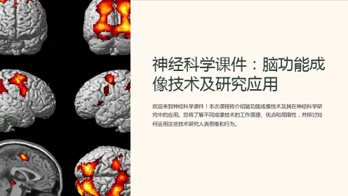 神经科学课件：脑功能成像技术及研究应用