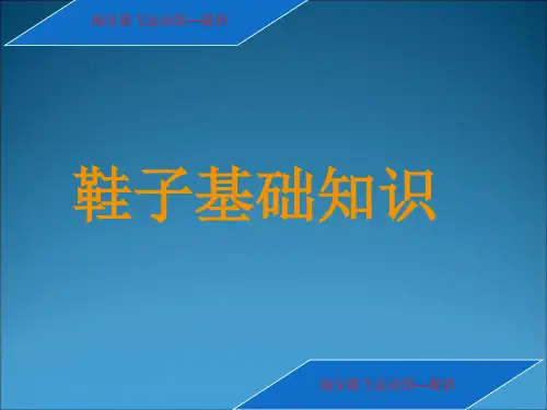 鞋子专业商品知识分类