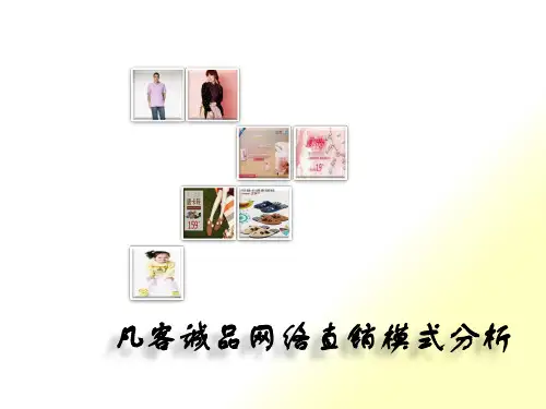 [精选]十组凡客诚品网络直销模式案例分析
