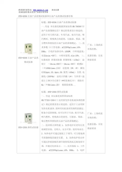 SYD-6536石油产品蒸馏试验器和石油产品蒸馏试验器价格