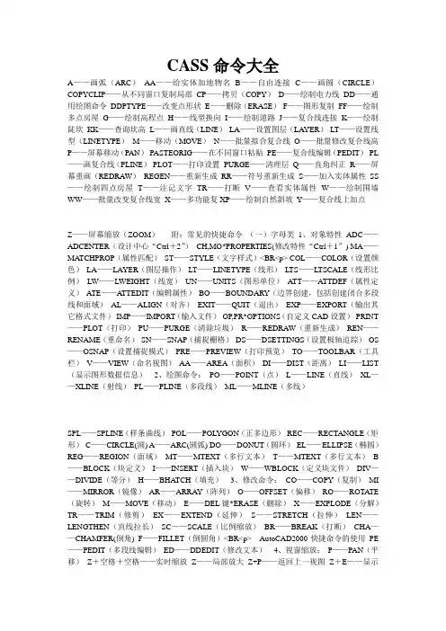 CASS命令大全