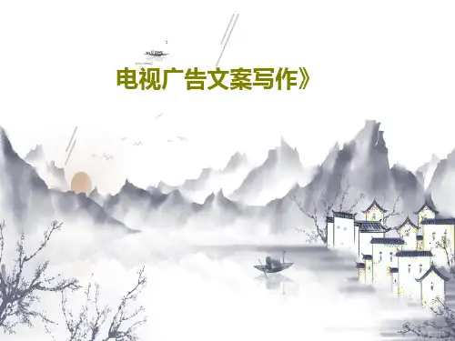 电视广告文案写作》共62页