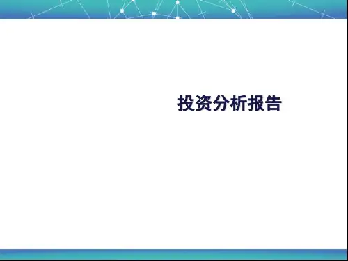 投资分析报告PPT(共 36张)