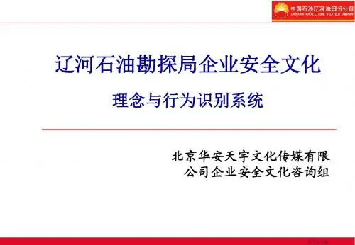 辽河油田企业安全文化理念与行为规范