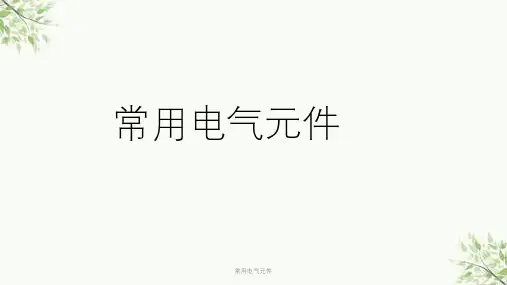常用电气元件课件